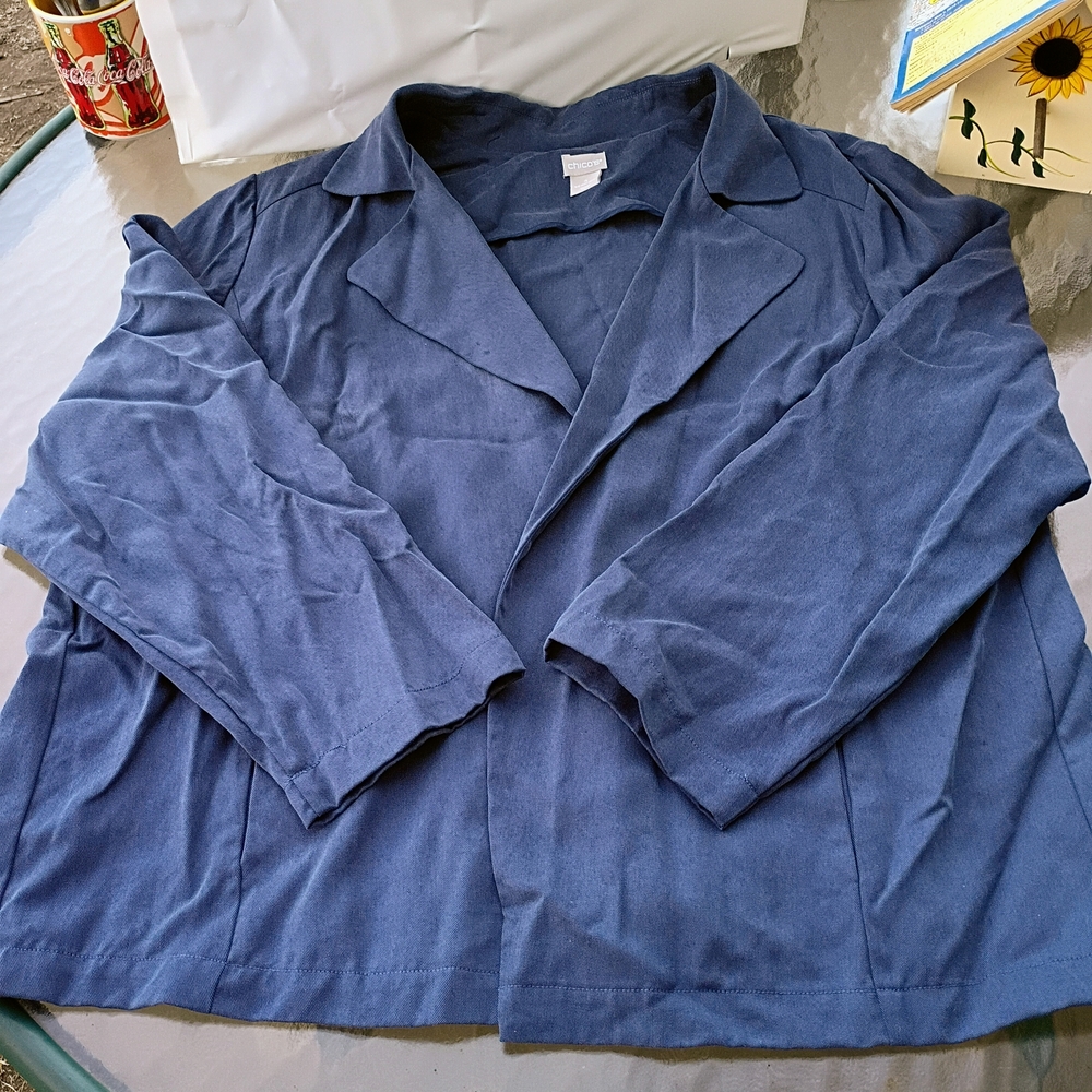Chicos Casual Blue Blazer